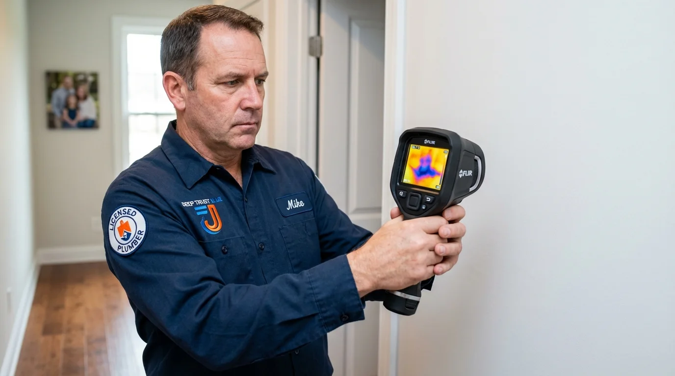 Thermal imaging leak detection by Johns Plumbing LLC in South Beloit